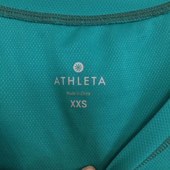 Athleta teal wick it run tunic. XXS - Picture 4 of 10